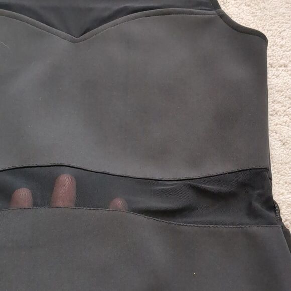 H&M Black Mesh Mini Dress Size S - Picture 3 of 7